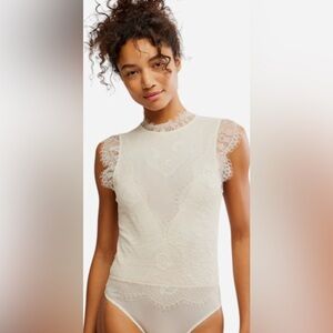 FP Intimately Sweet Nothings Bodysuit NWOT tea